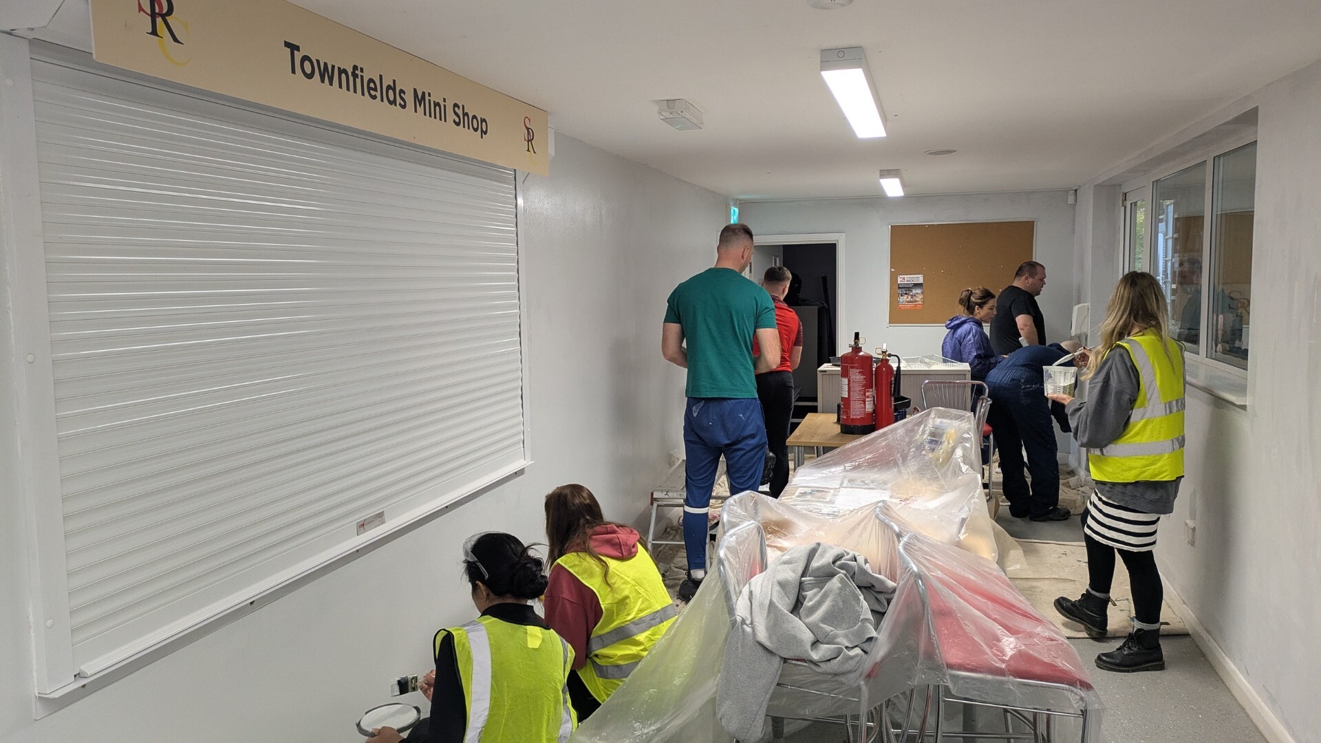 Group of colleagues volunteering